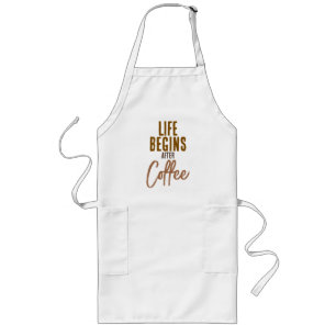 Tablier Long La vie commence après le café
