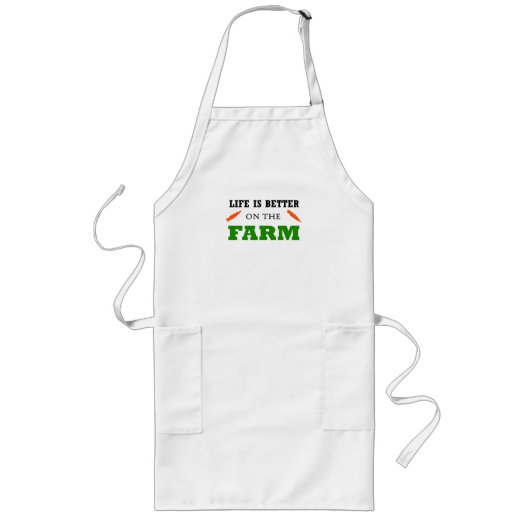 Tablier Long La vie est meilleure à la ferme (Devant)