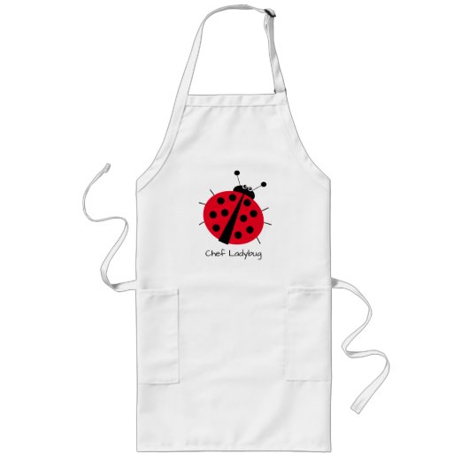 Tablier Long Ladybug Lote Cartoon Fun Red Girly (Devant)