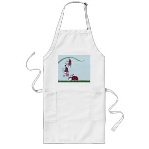 Tablier Long Ladybug Professant Son Illustration D'Amour