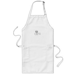 Tablier Long LARENA Artflow – Emblème de logo floral