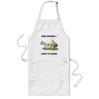 Tablier Long le bbq_man, MOE SAIT…, COMMENT BRÛLER !