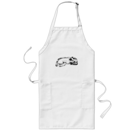 Tablier Long Le Buddy de Baker sur une couverture, Speckled (Devant)