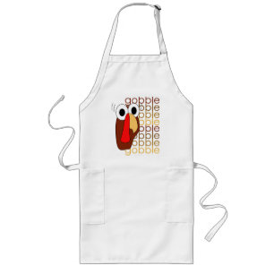 Tablier Long Le Gobble Gobble Gobble de la Turquie Apron #2