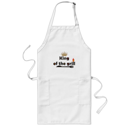 Tablier Long Le Roi Des Grillades (Devant)