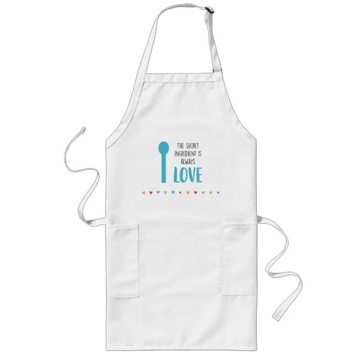 Tablier Long Le secret est toujours LOVE - Apron (Devant)