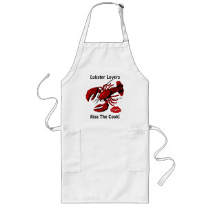 Tablier Long Les amoureux du homard baisent l'aire de cuisson