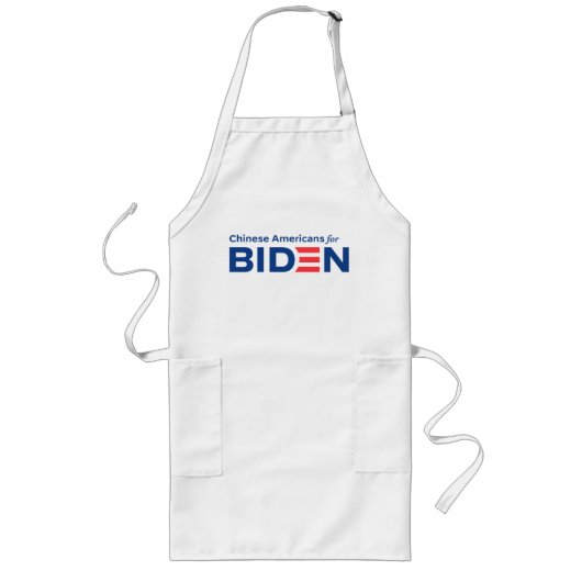 Tablier Long Les Chinois d'Amérique pour Biden Unisex Apron (Devant)