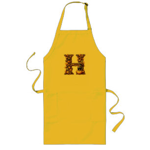 Tablier Long Lettre H style cadeau de Thanksgiving
