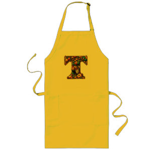Tablier Long Lettre style dinde de Thanksgiving