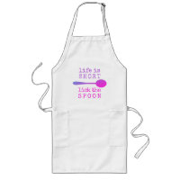 Life is Short Funny Quote Purple and Pink