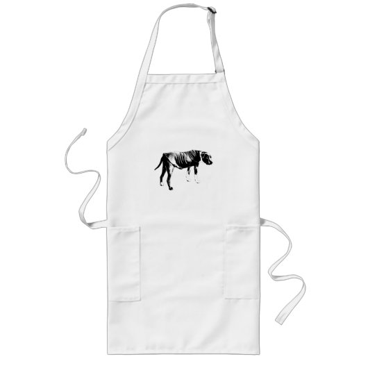 Tablier Long Lignes de cuisine, Garde calme (Devant)