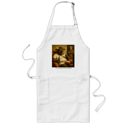 Tablier Long L'inévitabilité de l'élevage animal. (Devant)