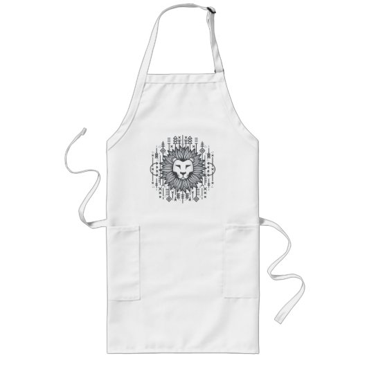 Tablier Long Lion Tribal (Devant)