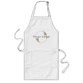 Tablier Long Logo de l'entreprise Simple propreté minimale Marq (Devant)