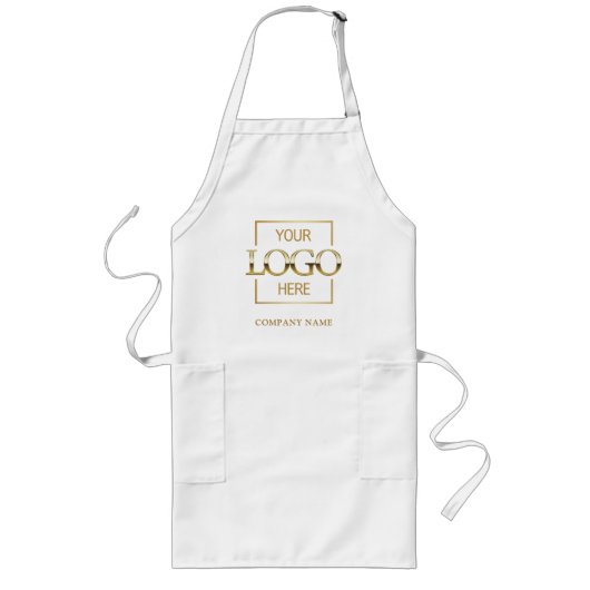 Tablier Long Logo d'entreprise de marque Restaurant Uniform Wor (Devant)