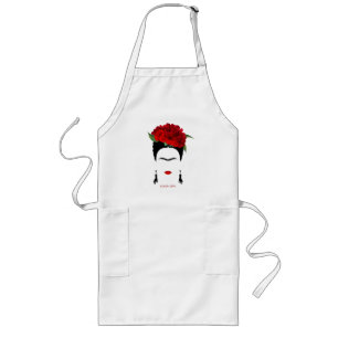 Tablier Long Long Apron Frida Kahlo portrait artiste mexicaine