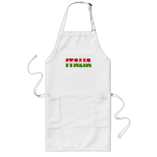 Tablier Long Long style de chef italien (Devant)