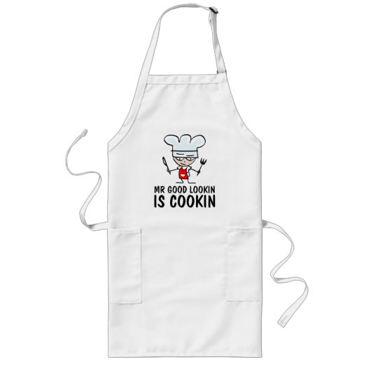 Tablier Long M. good look est un tablier de cuisine pour hommes (Devant)