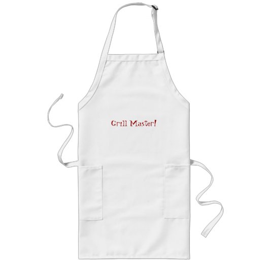 Tablier Long Maître de gril ! (Devant)