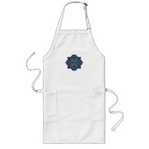 Tablier Long Mandala géométrique motif sacré art abstrait