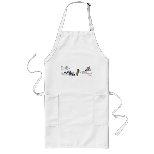 Tablier Long Marchandise de logo de PUPs (Devant)