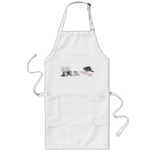 Tablier Long Marchandise de logo de PUPs avec des chats