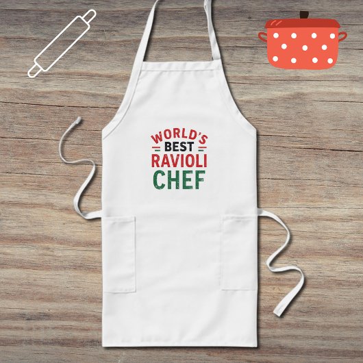 Tablier Long Meilleur Chef de Ravioli au Monde