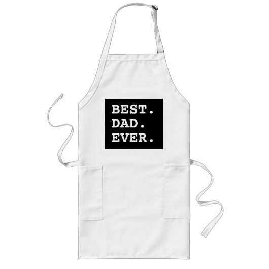 Tablier Long Meilleur Papa Jamais Grill Apron (Devant)