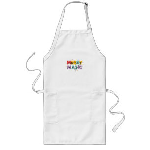 Tablier Long Merry Magic Colorful Illustration