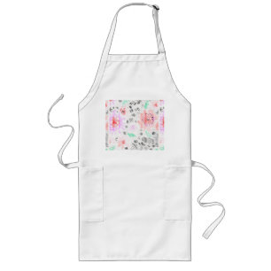 Tablier Long Mignon aztéque floral pastel coloré