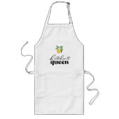 Tablier Long Motif citron blanc long (Devant)