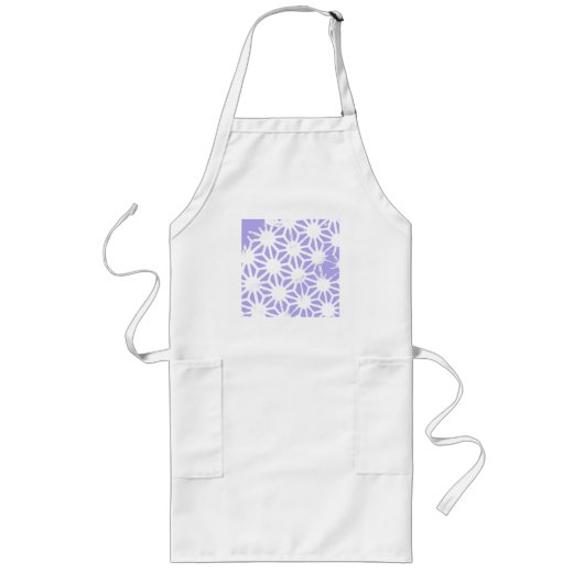 Tablier Long Motif géométrique Lavender (Devant)