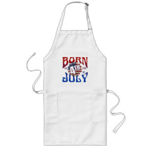 TABLIER LONG NÉ LE 4 JUILLET