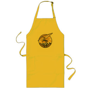 Tablier Long Né pour planer Planeur vintage montagnes
