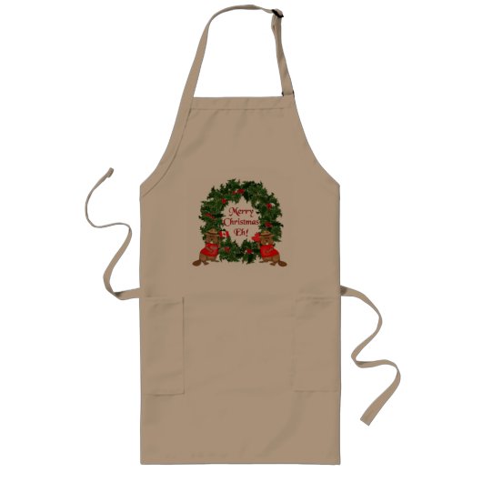 Tablier Long Noël canadien (Devant)