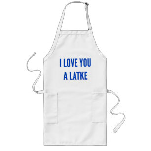 Tablier Long Noël Hanoukka je t'aime un juif de latte