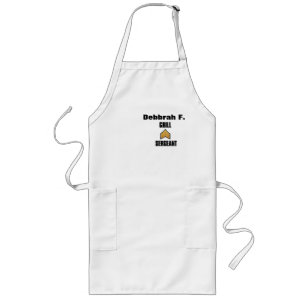Tablier Long Nom personnalisé #maternsday Pocket Aprons