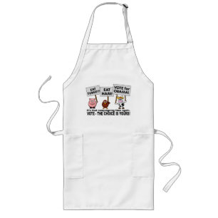 Tablier Long Obama Vote apron - choisissez style & couleur