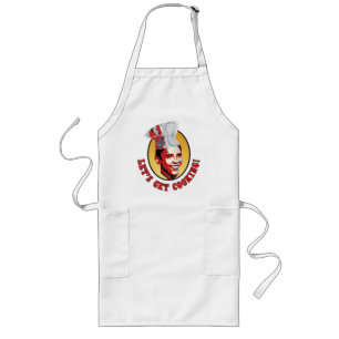 Tablier Long Obtenons la cuisine - Barack Obama - customisée