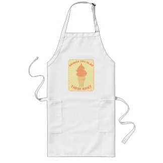 Tablier Long Orange You Glace Froid Art Cartoon Whip