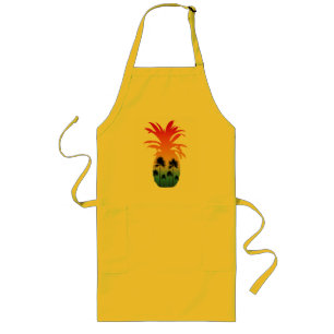 TABLIER LONG PALMIERS COUCHER DE SOLEIL PINEAPPLE CALIFORNIE