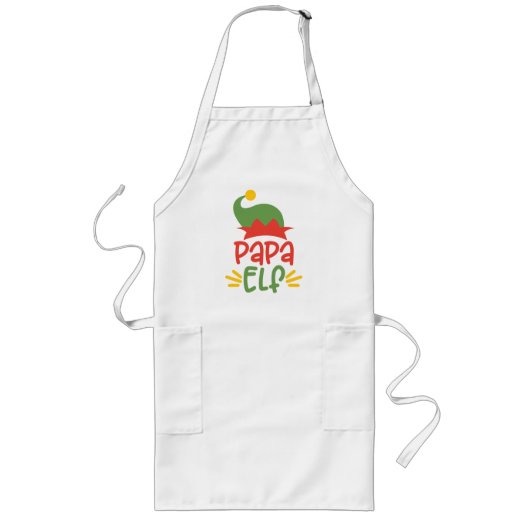 Tablier Long Papa Elf Christmas (Devant)