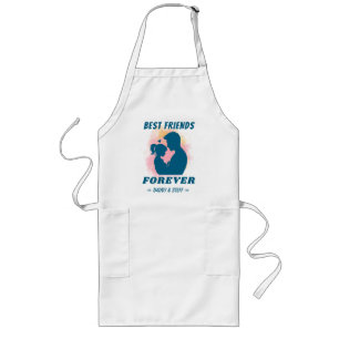 Tablier Long Papa-Fille Meilleur Ami Pour Toujours - Nom Person