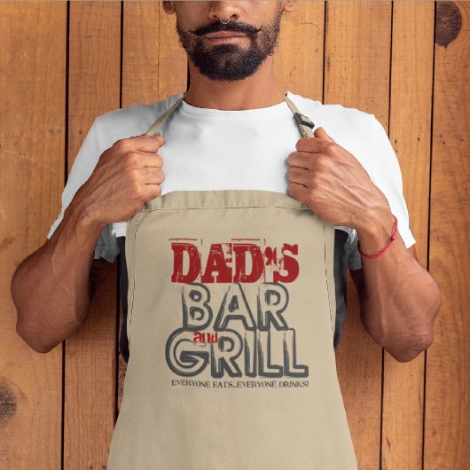 Tablier Long Papa's Bar and Grill Apron