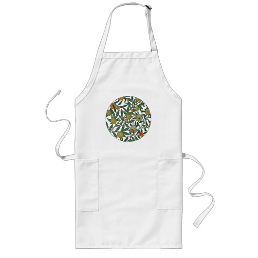 Tablier Long Papier peint Grenade de William Morris (Devant)