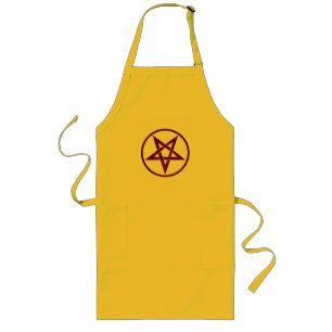 Tablier Long Pentagram Red Devil