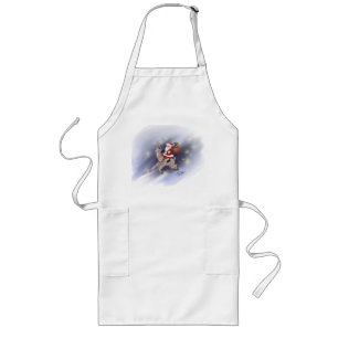 Tablier Long Père Noël livre Apron