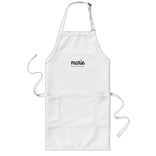 Tablier Long Personalized apron with name / Kitchen apron (Devant)