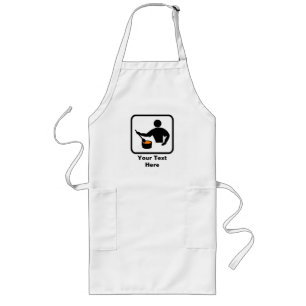 Tablier Long Personnalisable pour un homme qui cuisine